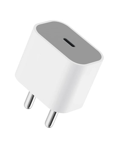20W Adapter With Super Fast Charging Compatible with iPhone 16 / 15 / 14 / 13 / 12 / 11 Series